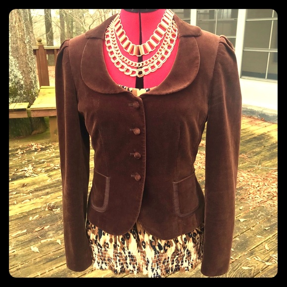 ANTONIO MELANI Jackets & Blazers - $120 Antonio Melani dark brown velvet jacket